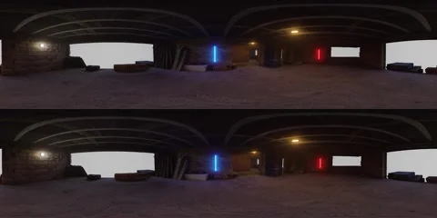 House Under Construction 360 VR stereo. Video stock 242985612