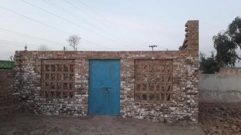This house under construction  with brick Foto stock