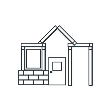 House under construction design vector ilustration Stock Illustration