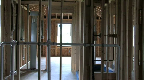 House Under Construction Stock Footage 475324