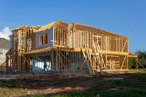 House under construction Stock Photos