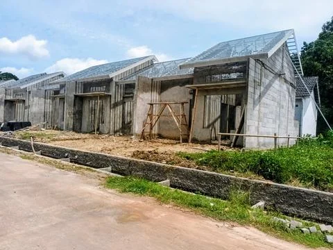 House Under Construction Foto stock