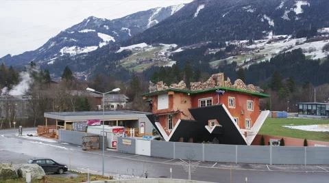 The House upside down in Terfens Video stock 62308368