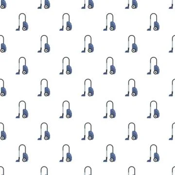 House vacuum cleaner pattern seamless vector Stock Illustration