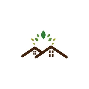 House vector design template illustration Illustrazione stock
