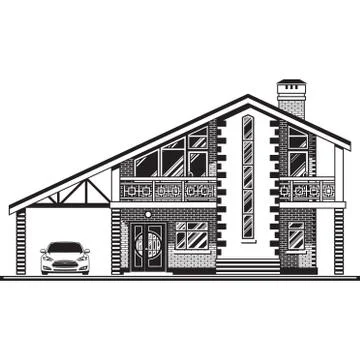 House vector graphics Stock Illustration