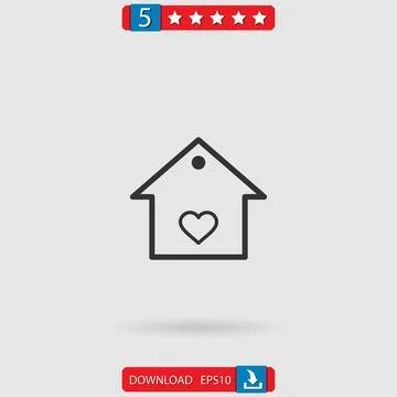 House vector icon Stock Illustration