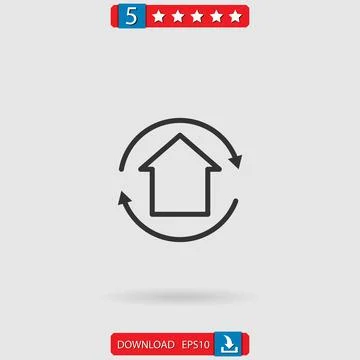 House vector icon Stock Illustration