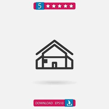 House vector icon Stock Illustration