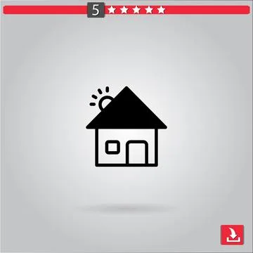 House vector icon Stock Illustration