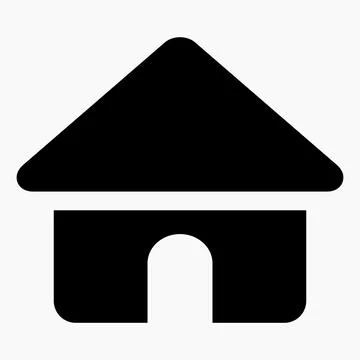 HOUSE vector icon isolated minimal single flat linear icon Stock Illustration