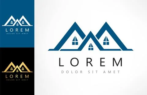 House Vector Logo. Real Estate Logo Design. Stock Illustration