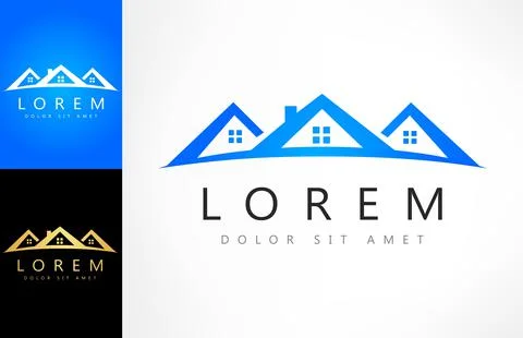 House Vector Logo. Real Estate Logo Design. Stock Illustration