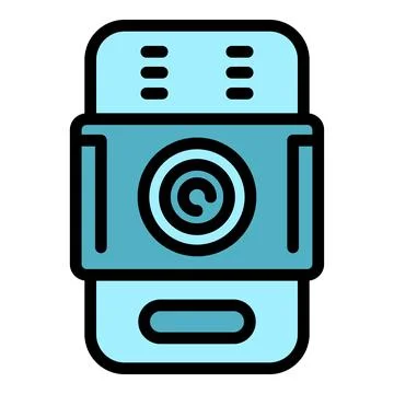 House video intercom icon vector flat Stock Illustration