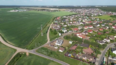 A house in the village Stock Footage 244654695
