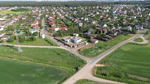 A house in the village Stock Footage 244654771