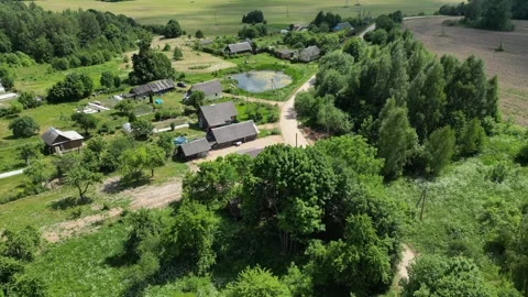 A house in the village Stockbeeldmateriaal 244658627
