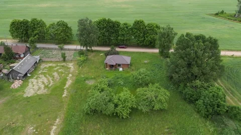 A house in the village 库存影片 244661869