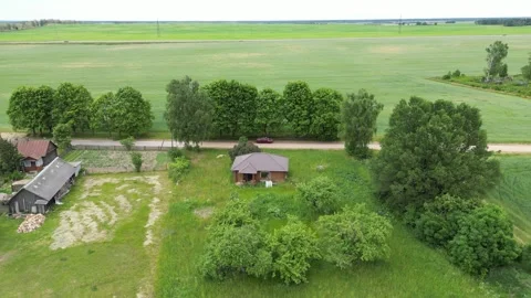 A house in the village Stock Footage 244662531