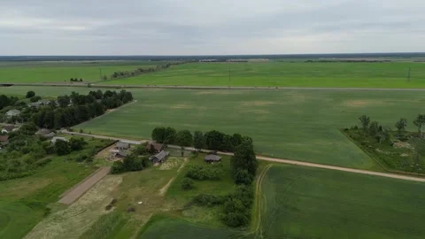 A house in the village Stock Footage 244663961