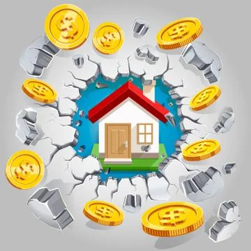 House wall Stock Illustration