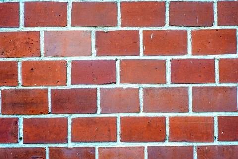 House wall of red bricks Stock Photos