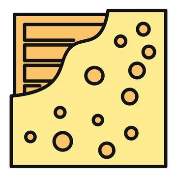House wall section showing insulation and outer layer Stock Illustration
