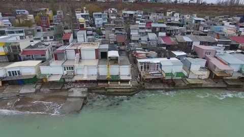 House on the water Stock Footage 70010422