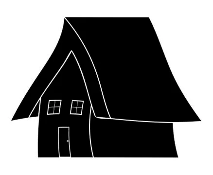 House web icon silhouette vector symbol icon design. Stock Illustration