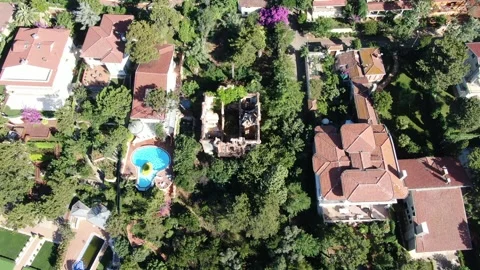 The house where Leon Trotsky lived between 1929 and 1933 in Istanbul Büyükada. Stock Footage 249513686