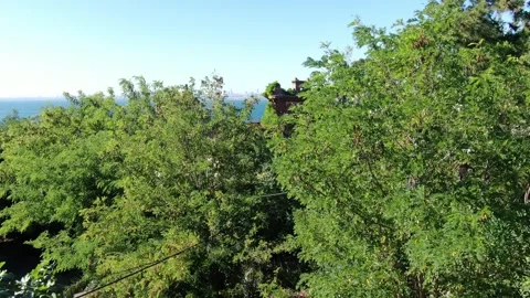 The house where Leon Trotsky lived between 1929 and 1933 in Istanbul Büyükada. Stock Footage 249513729