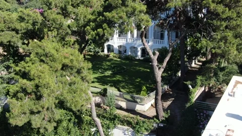 The house where Leon Trotsky lived between 1929 and 1933 in Istanbul Büyükada. Stock Footage 249513967