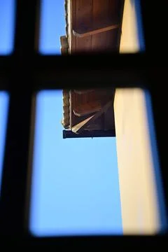 House window looking out Stock Photos