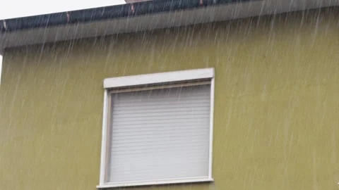 House Window In A Rainy Weather Stock Footage 274560274