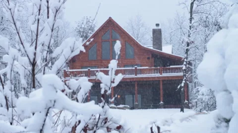 House in the Woods Stock Footage 44560651