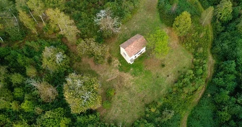 House in the woods Stock Footage 95527704