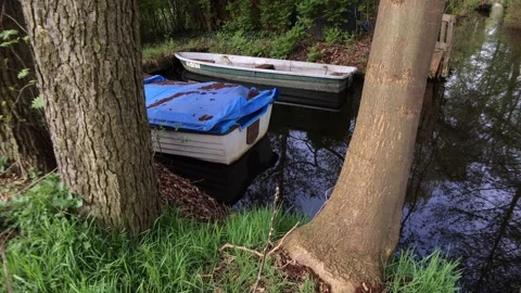 Houseboat in Background Stock Footage 273310418