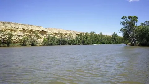 Houseboat on Murray River Video stock 72254984