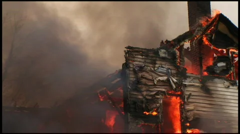 Housefire (10 of 16) Stock Footage 70840