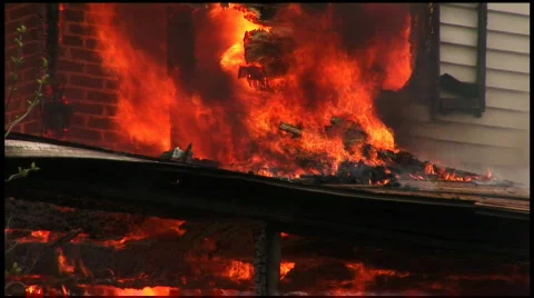 Housefire (13 of 16) Stock Footage 70849