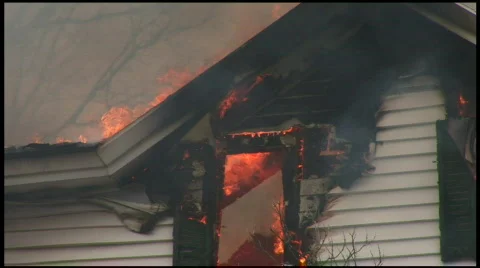 Housefire (2 of 16) Stock Footage 70809