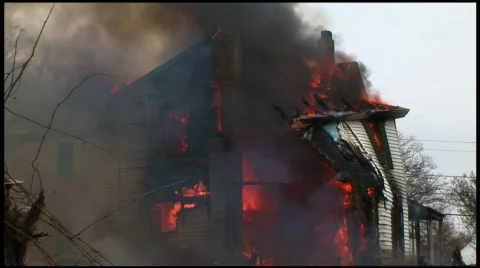 Housefire (5 of 16) Stock Footage 70822