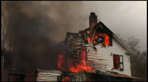 Housefire (8 of 16) Stock Footage 70855