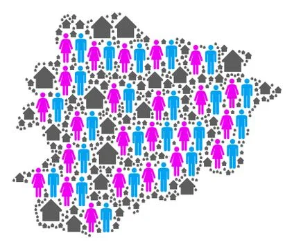 Household Andorra Map Stock Illustration