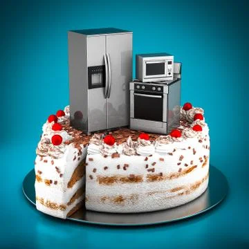 Household appliances Illustrazione stock
