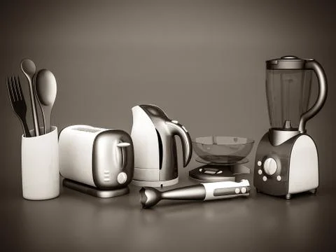 Household appliances Stock Illustration