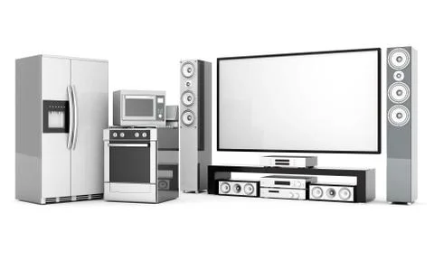 Household appliances Stockillustratie