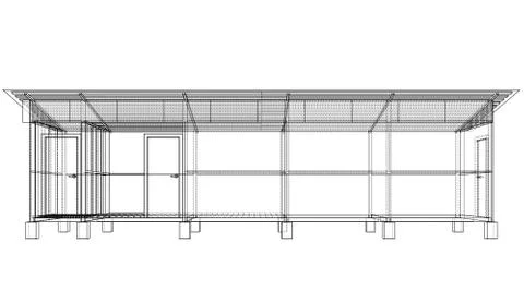 Household building project. Vector Ilustración de archivo