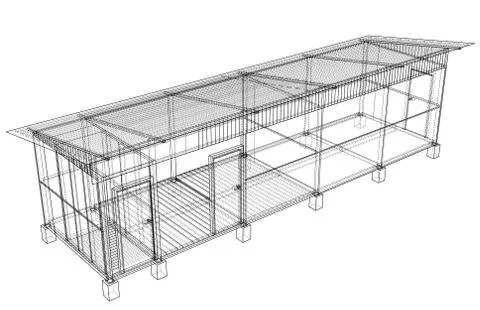 Household building project. Vector Ilustración de archivo