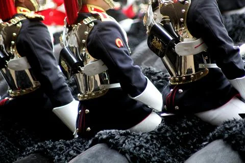 The household cavalry mounted regiment Stock Photos